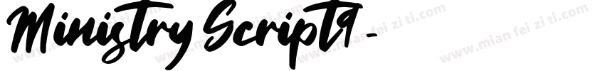 Ministry Script9字体转换